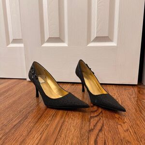 Guess Black Bow Preppy Pumps Heels Size 10